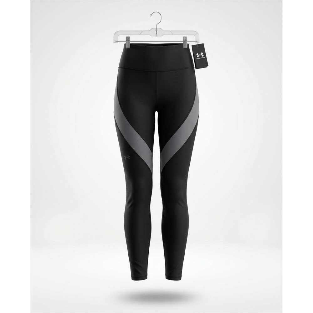 Under Armour Leggings Womens Small Black NEW Compression High Rise 1374136